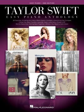portada Taylor Swift Easy Piano Anthology - 2nd Edition: Easy-Level Song Arrangements With Lyrics (en Inglés)