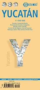 portada Yucatan map by Borch in English, Laminated (en Inglés)
