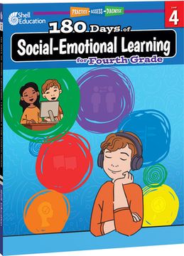 portada 180 Days of Social-Emotional Learning for Fourth Grade: Practice, Assess, Diagnose (180 Days of Practice) (en Inglés)