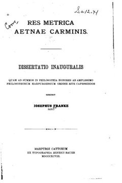 portada Res Metrica Aetnae Carminis (Latin Edition)