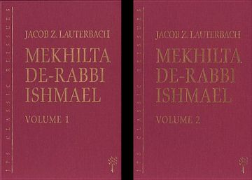 portada Mekhilta De-Rabbi Ishmael: Volume 1 & 2 (in English)