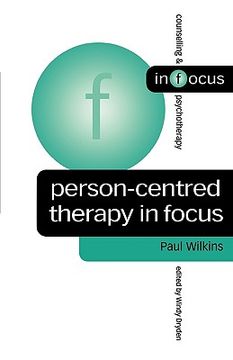 portada Person-Centred Therapy in Focus (Counselling & Psychotherapy in Focus Series)