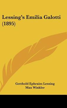 portada lessings emilia galotti (1895) (in English)