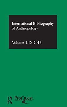 portada Ibss: Anthropology: 2013 Vol. 59: International Bibliography of the Social Sciences (en Inglés)