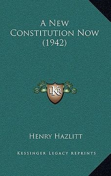 portada a new constitution now (1942) (en Inglés)