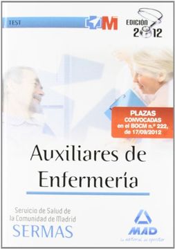portada Test - auxiliares enfermeria servicio salud Madrid (Madrid (mad))
