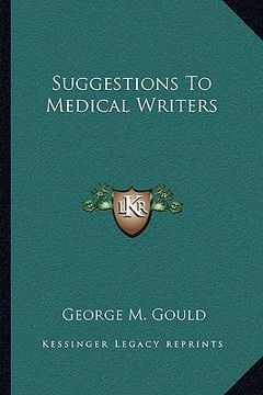 portada suggestions to medical writers