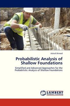 portada probabilistic analysis of shallow foundations (en Inglés)