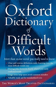 portada The Oxford Dictionary of Difficult Words (en Inglés)
