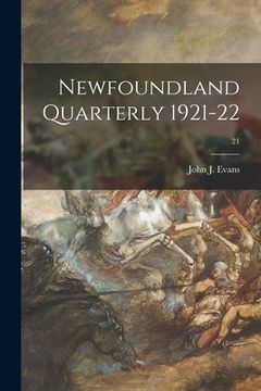 portada Newfoundland Quarterly 1921-22; 21 (in English)