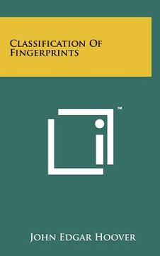 portada classification of fingerprints (en Inglés)