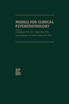 portada Models for Clinical Psychopathology (en Inglés)