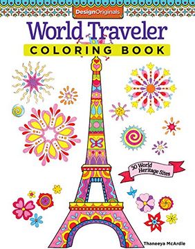 portada World Traveler Coloring Book: 30 World Heritage Sites (Coloring Is Fun)