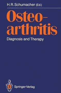 portada osteoarthritis: diagnosis and therapy; proceedings of an international meeting (en Inglés)