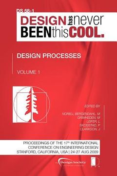 portada proceedings of iced'09, volume 1, design processes