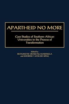 portada apartheid no more: case studies of southern african universities in the process of transformation