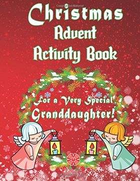 portada Christmas Advent Activity Book For A Very Special Granddaughter: 25 + Activity Games: Game Boards and More!
