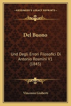 portada Del Buono: Und Degli Errori Filosofici Di Antonio Rosmini V1 (1845) (in Italian)
