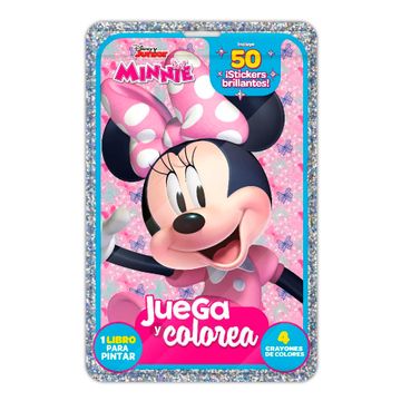 portada MINNIE DJ JUEGA Y COLOREA (in Spanish)