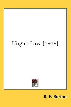 portada ifugao law (1919) (en Inglés)