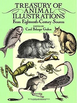 portada Treasury of Animal Illustrations: From Eighteenth-Century Sources (Dover Pictorial Archive) (en Inglés)