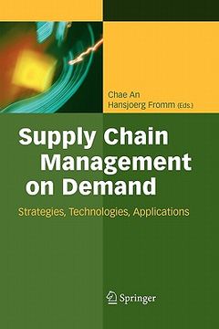 portada supply chain management on demand: strategies and technologies, applications (en Inglés)