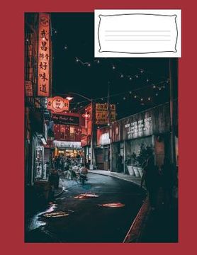 portada Music Manuscript: Exotic Dark Asian City Street (en Inglés)