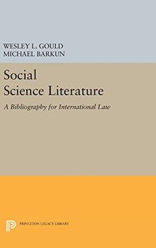 portada Social Science Literature: A Bibliography for International law (Princeton Legacy Library) (en Inglés)