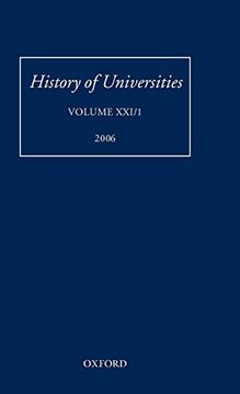 portada History of Universities: Volume xxi (libro en Inglés)