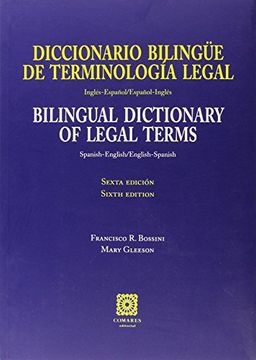 portada Diccionario bilingüe de terminologia legal Inglés-Español/Español-Inglés (6ª ed. (Bibl. Comares Ciencia Juridica)