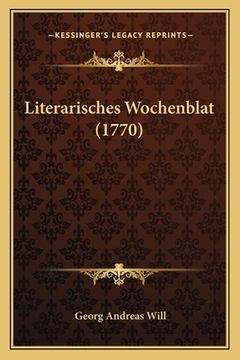 portada Literarisches Wochenblat (1770) (in German)