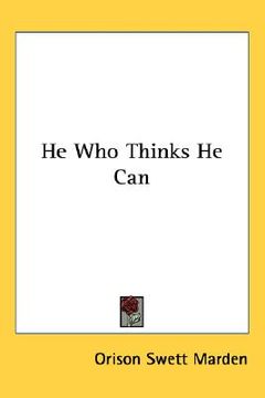 portada he who thinks he can (en Inglés)