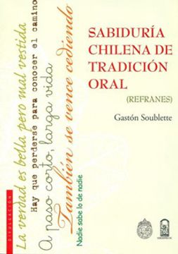 portada Sabiduría Chilena de Tradición Oral. (Refranes).