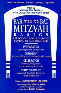 portada bar/bat mitzvah basics: a practical family guide to coming of age together (en Inglés)