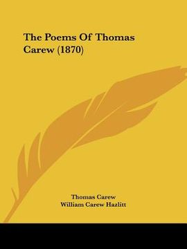 portada the poems of thomas carew (1870) (en Inglés)