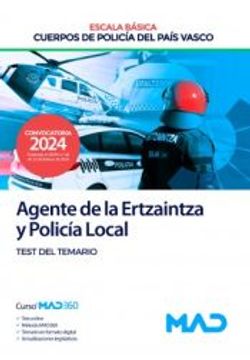 portada Agente de la Escala Basica de los Cuerpos de Policia del Pais Vasco (Ertzaintza y Policia Local)