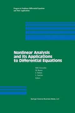 portada Nonlinear Analysis and Its Applications to Differential Equations (en Inglés)