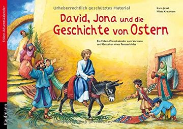 portada David, Jona und die Geschichte von Ostern: Ein Folien-Osterkalender zum Vorlesen und Gestalten eines Fensterbildes