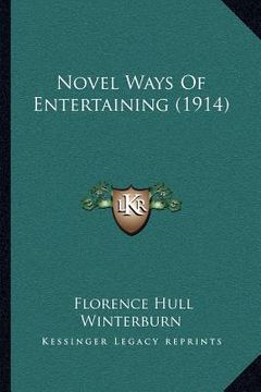 portada novel ways of entertaining (1914)