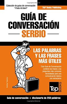 portada Guía de Conversación Español-Serbio y mini diccionario de 250 palabras