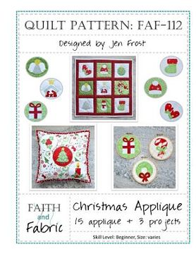 portada Christmas Applique: 15 Holiday Applique + 3 Finished Quilt Projects