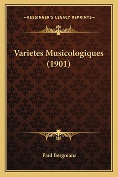 portada Varietes Musicologiques (1901) (en Francés)