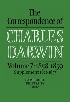 portada the correspondence of charles darwin: volume 7, 1858 1859 (en Inglés)