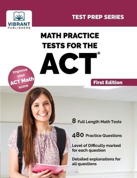 portada Math Practice Tests for the ACT (en Inglés)