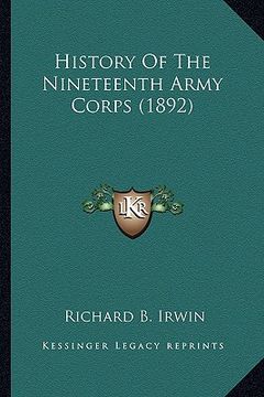 portada history of the nineteenth army corps (1892) (in English)