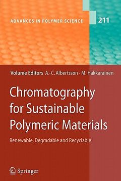 portada chromatography for sustainable polymeric materials: renewable, degradable and recyclable (en Inglés)