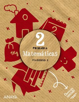 portada Matematicas 2º Educacion Primaria. Cuaderno 3 Operacion Mundo