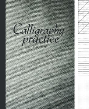 portada Calligraphy paper practice: Calligraphy Workbook Hand Writing dot book Lettering parchment beginner alphabet sheets books