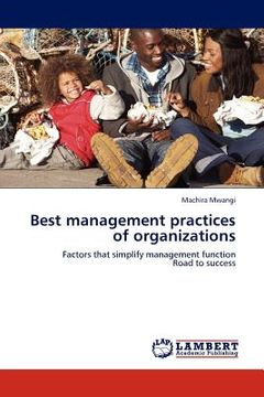 portada best management practices of organizations