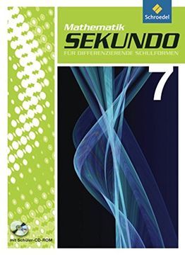 portada Sekundo: Mathematik für Differenzierende Schulformen - Ausgabe 2009: Schülerband 7 mit Cd-Rom 